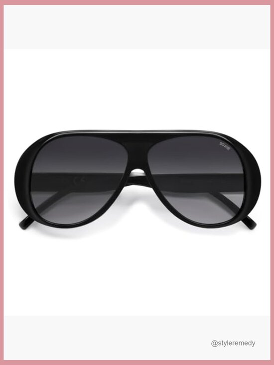 Retro Polarized Oversized Aviator Sunglasses Vintage Square Shades main image 4